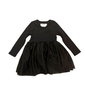 Old Navy Black Long Sleeve Kids Dress